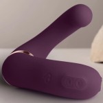 ROCKS-OFF - VIBRADOR DUPLO GEMINI ESTIMULADOR DE CLITÃRIS PONTO G ROXO
